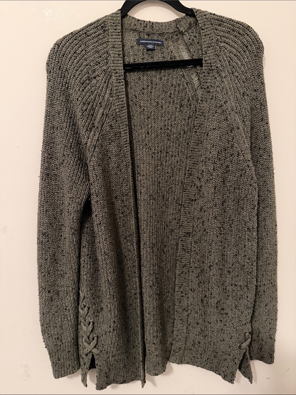American Eagle Lace up sides Cardigan Sweater Medium